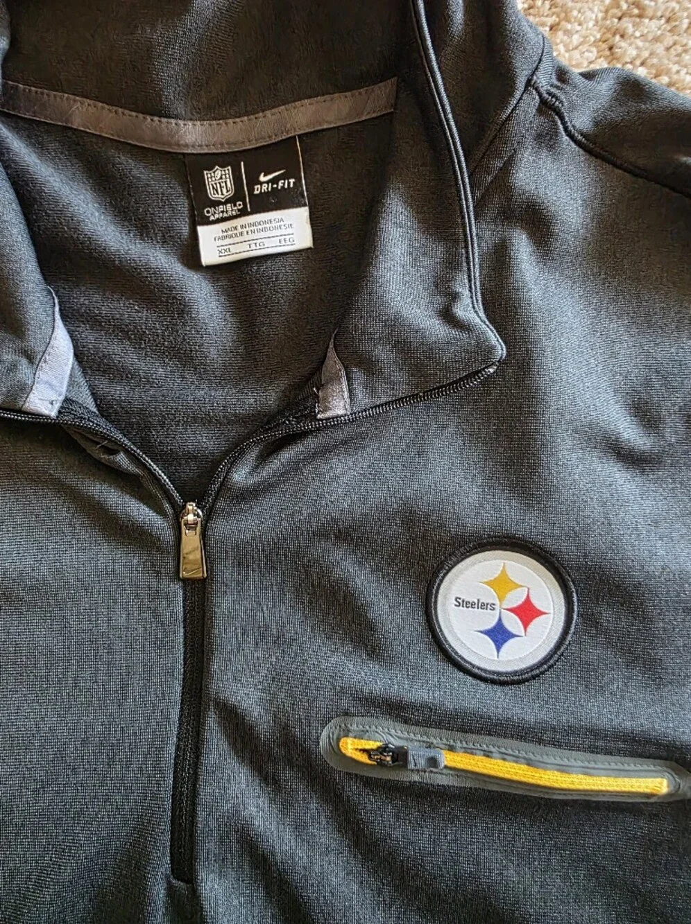 Men's Nike Dri-FIT Pittsburgh Steelers NFL On-Field Apparel Sideline Coach Xxl